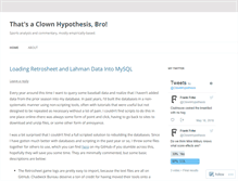 Tablet Screenshot of clownhypothesis.com